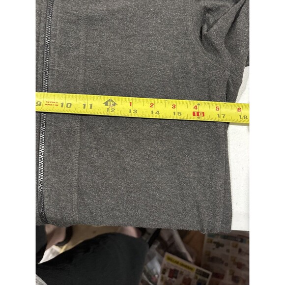 Eileen Fisher Womens Petite Mock Neck Full Zip Stretch Sweatshirt Gray see pics - Picture 14 of 16